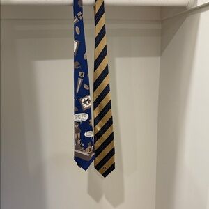 Celebrity owned RAMS Blue and Gold Striped Ties